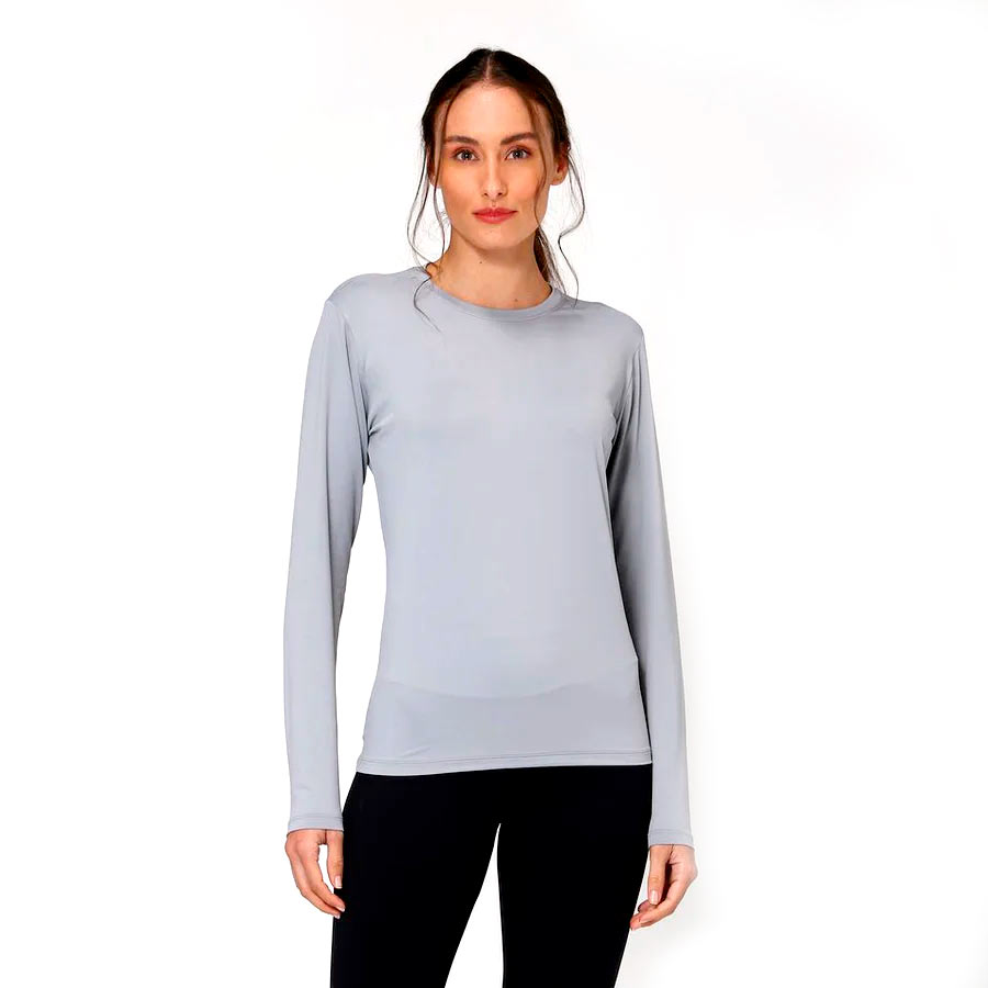 Polera Gris SPF 50 Mujer Polera Gris SPF 50 Mujer